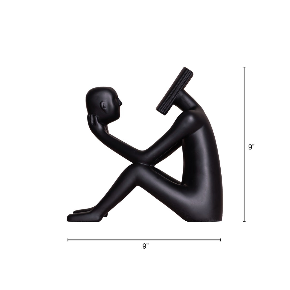 Read To Me (Black ) Resin  Home Decor