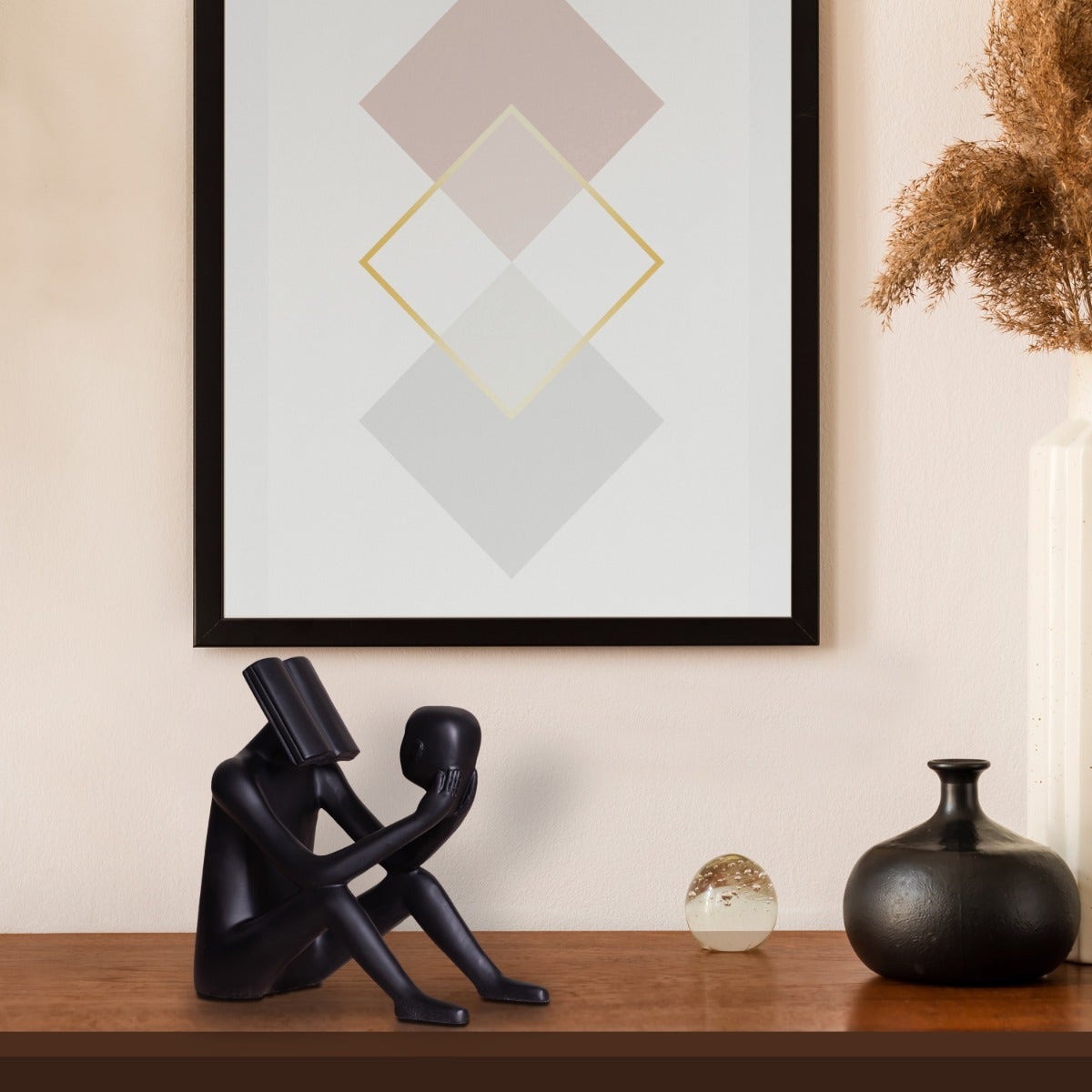 Read To Me (Black ) Resin  Home Decor