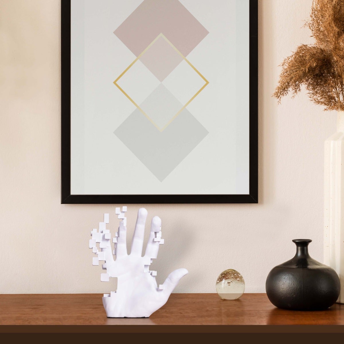 Unlocked (Small, White) Resin  Home Decor