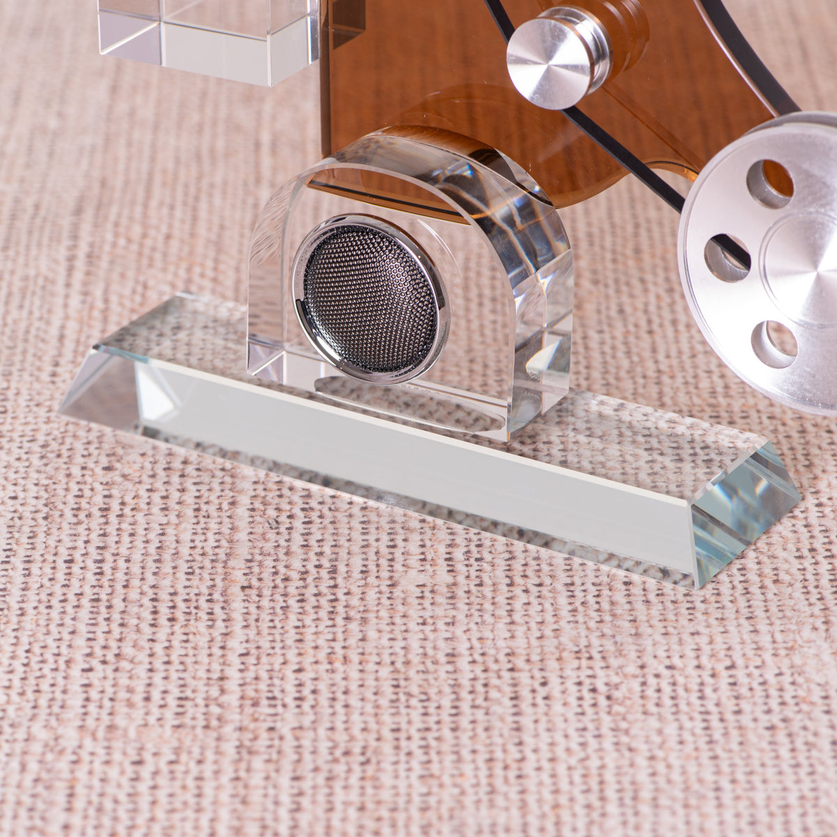 Movie Mania (Chrome/Brown) Glass Home Decor
