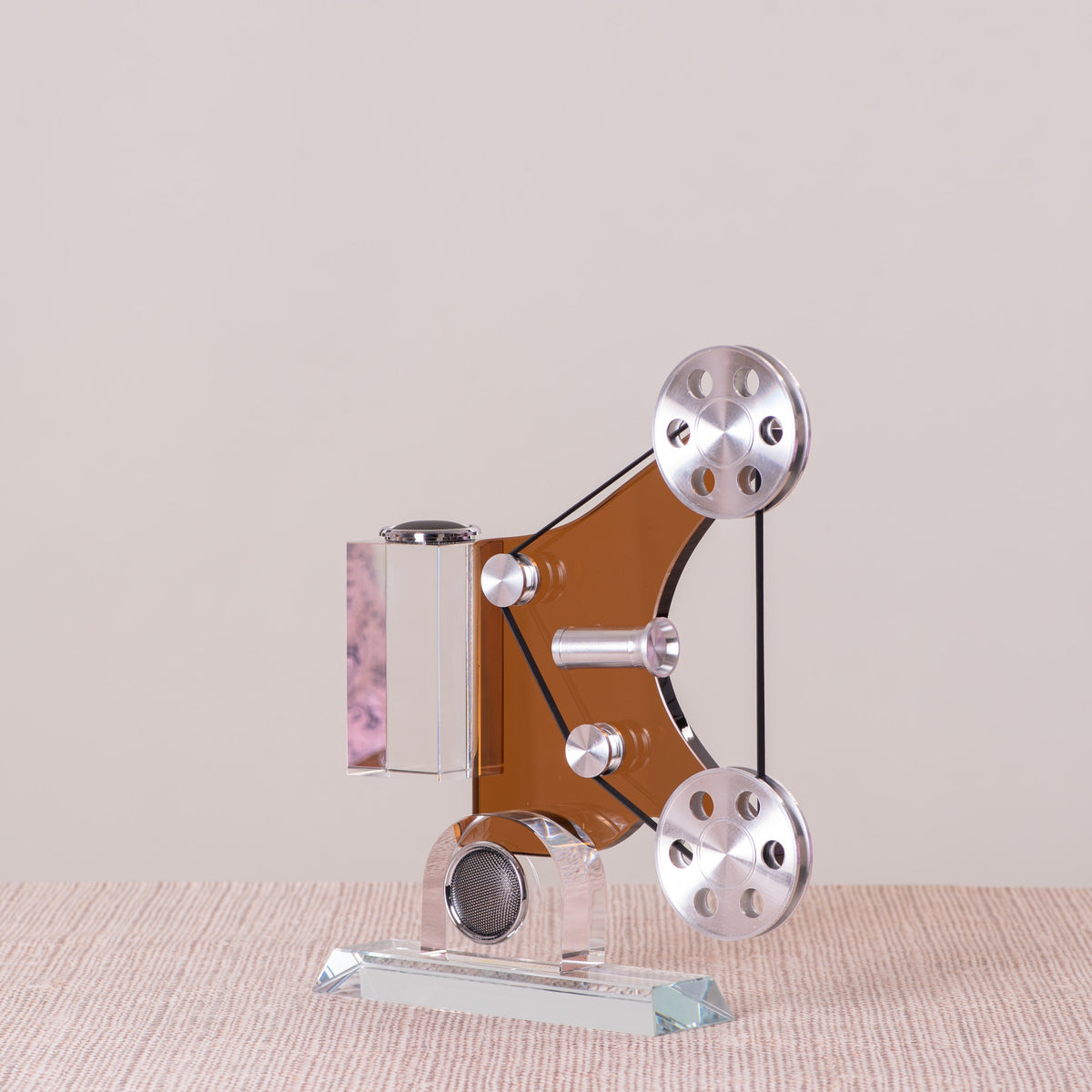 Movie Mania (Chrome/Brown) Glass Home Decor