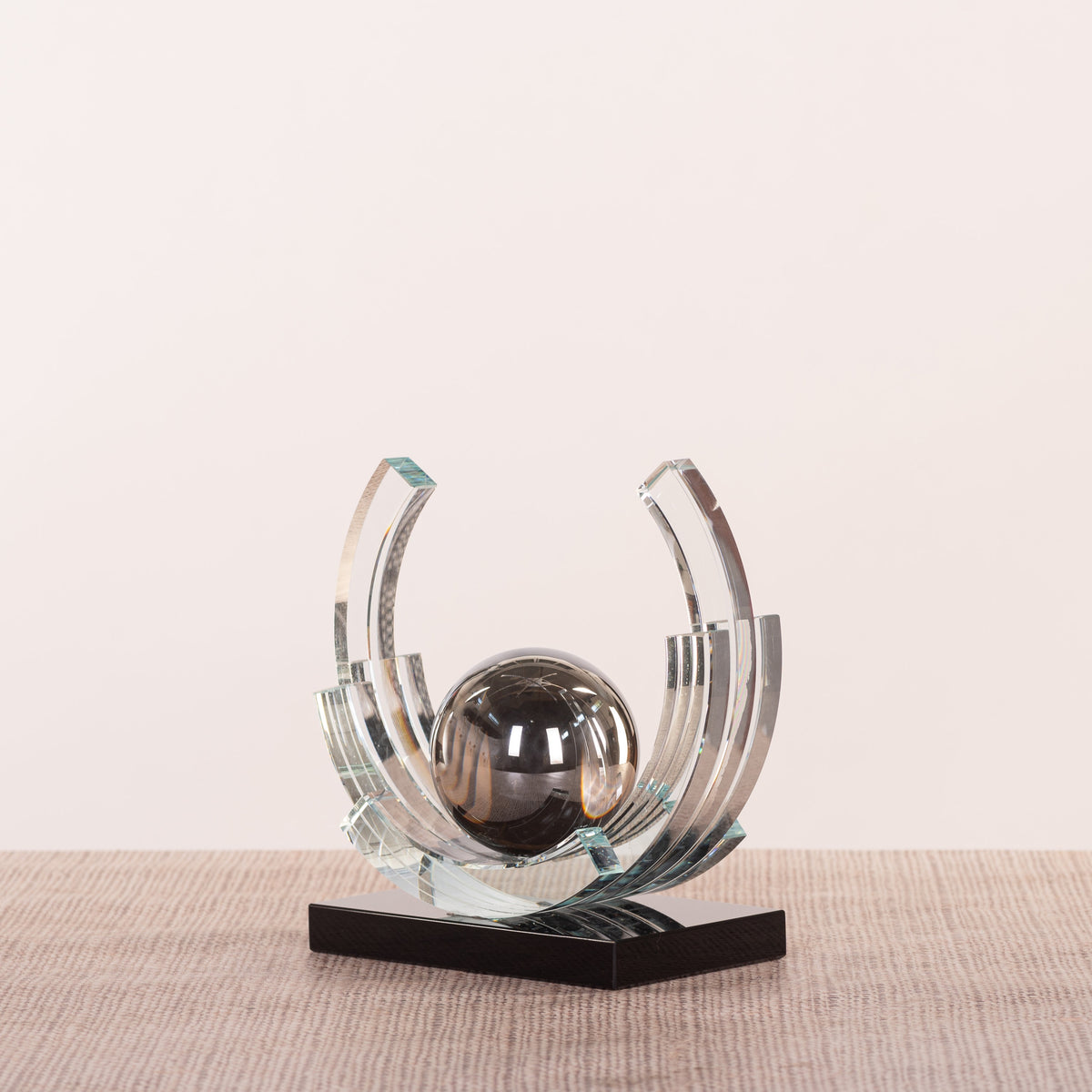 The Long Night (Chrome, Black) Glass Home Decor