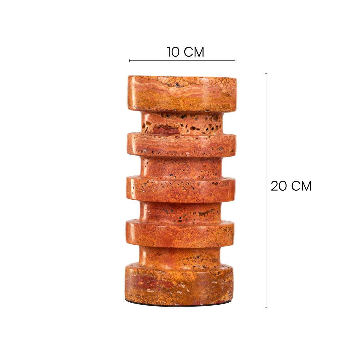 Layered Rust (Red, Large) Home Decor