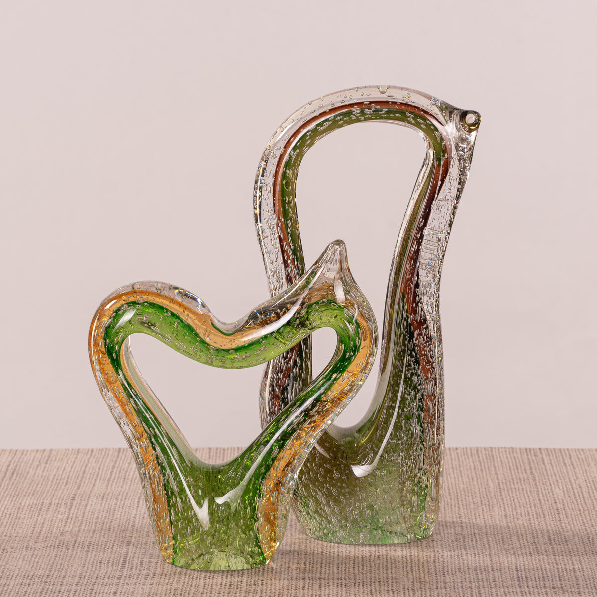 Astral Witness (Green, Brown) Handmade Glass Home Decor