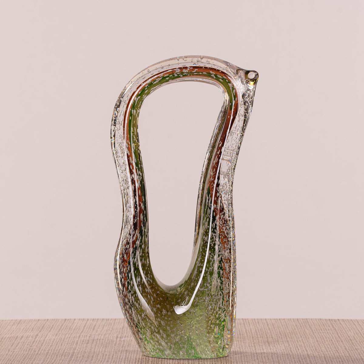 Astral Witness (Green, Brown) Handmade Glass Home Decor