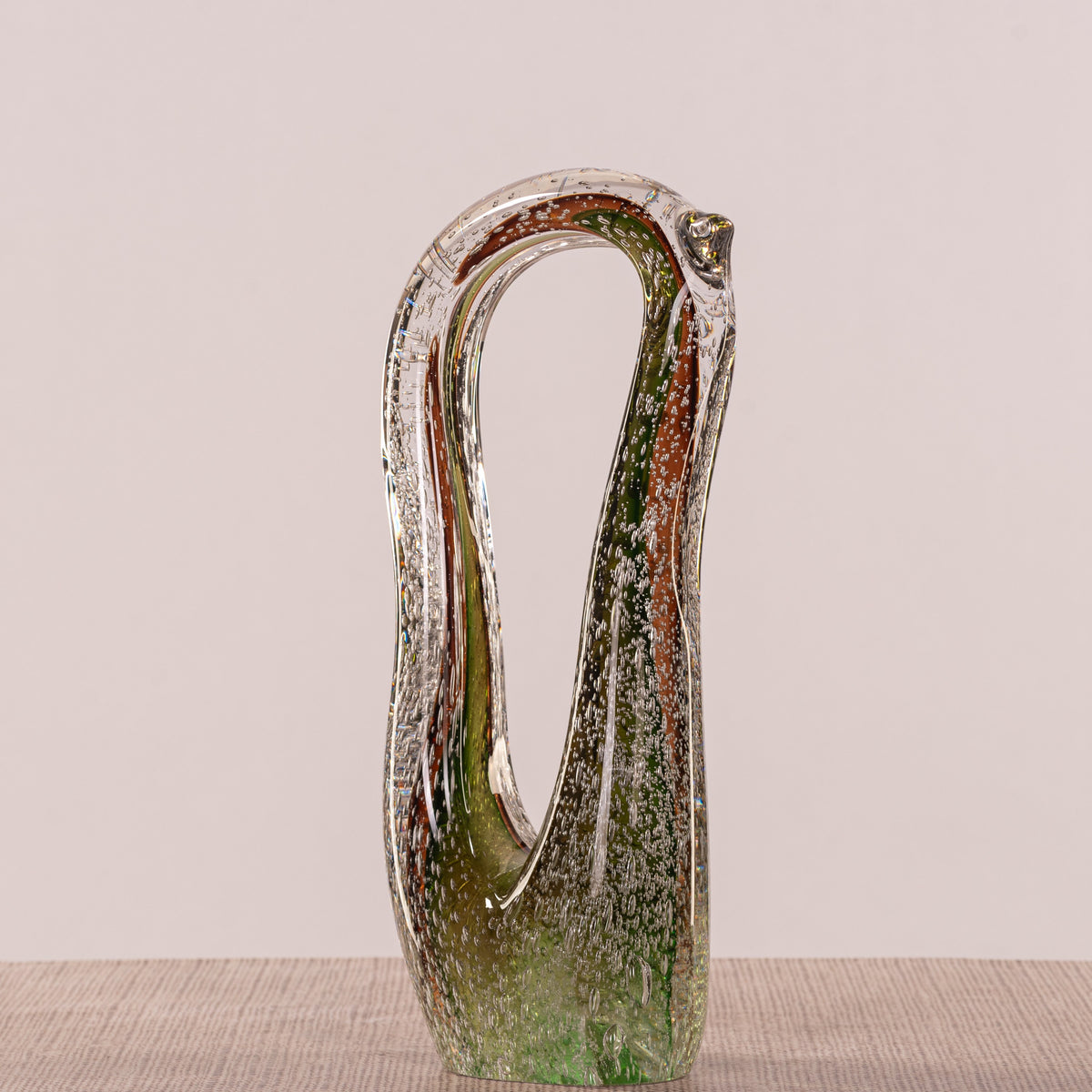 Astral Witness (Green, Brown) Handmade Glass Home Decor