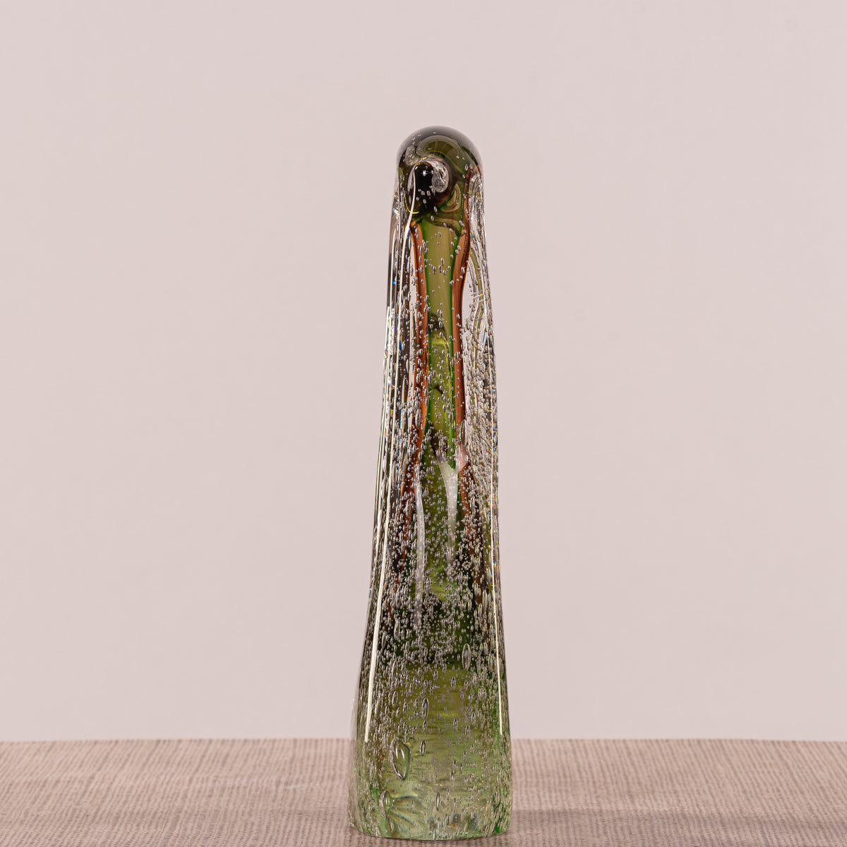 Astral Witness (Green, Brown) Handmade Glass Home Decor