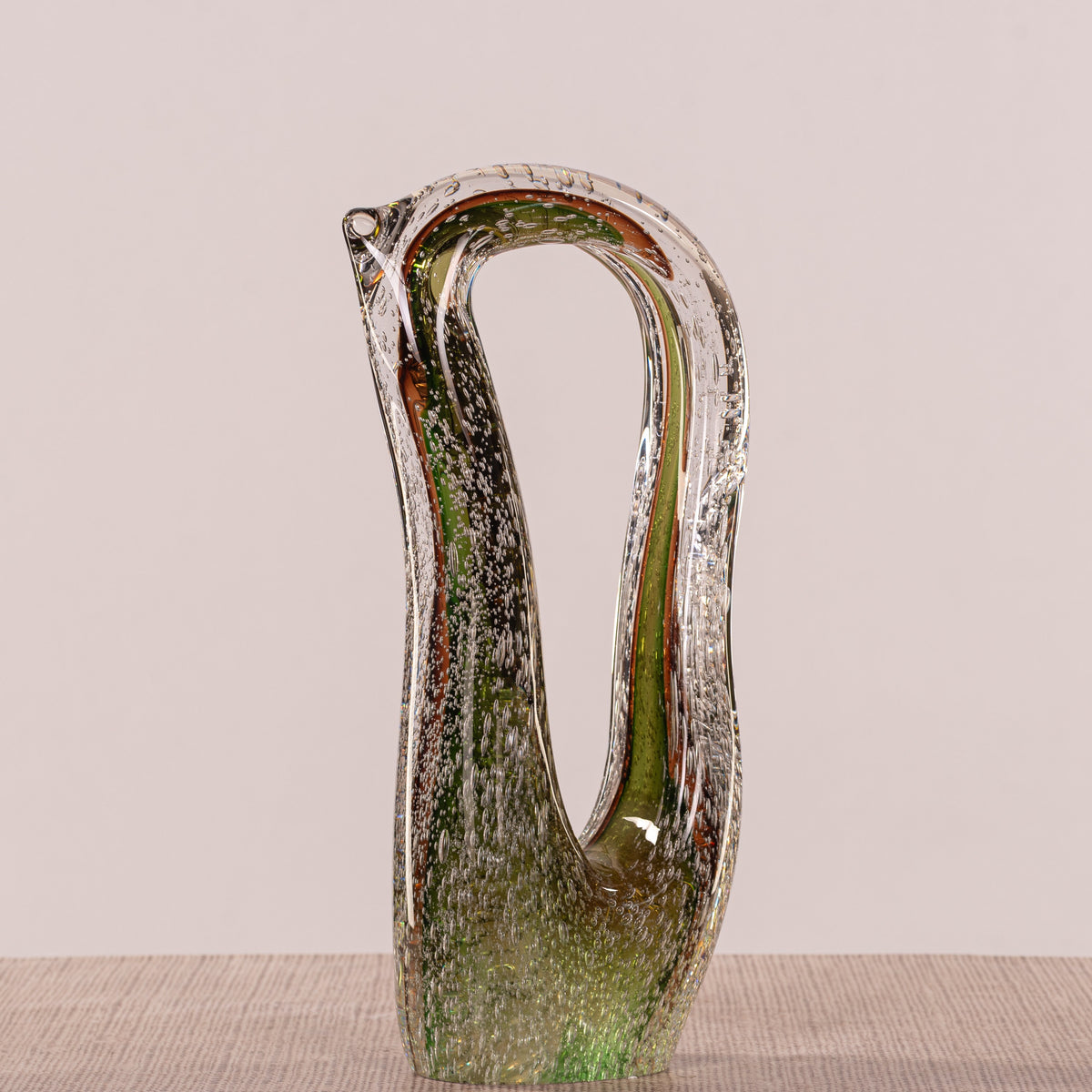 Astral Witness (Green, Brown) Handmade Glass Home Decor