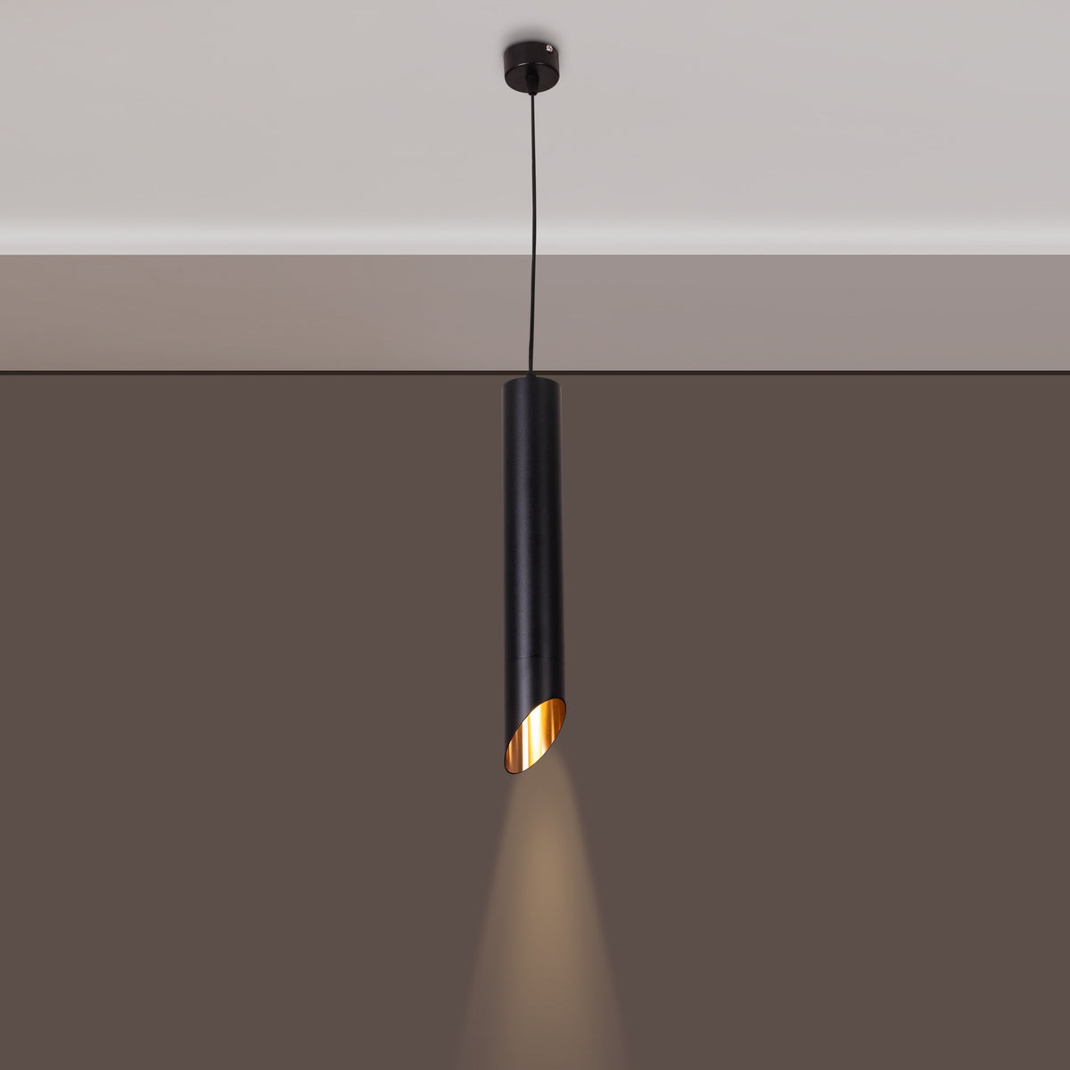 Aura- 3W Black Large (3000K) LED Designer Series Pendants (DL01-10079)