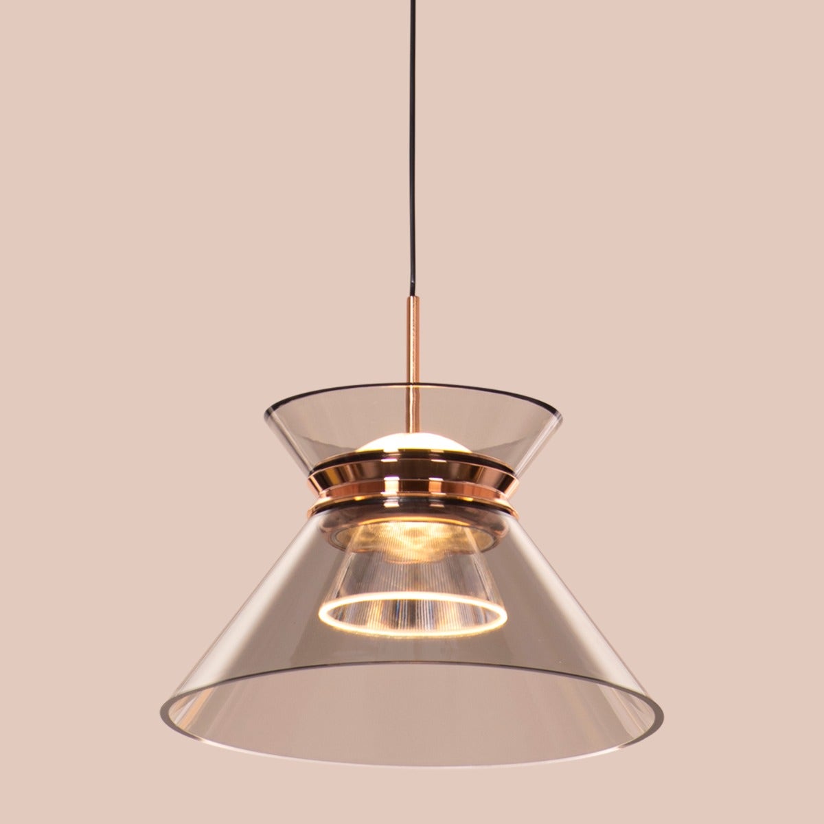 Persis- 7W Smokey Grey (3000K) LED Designer Series Pendant (DL01-10343)