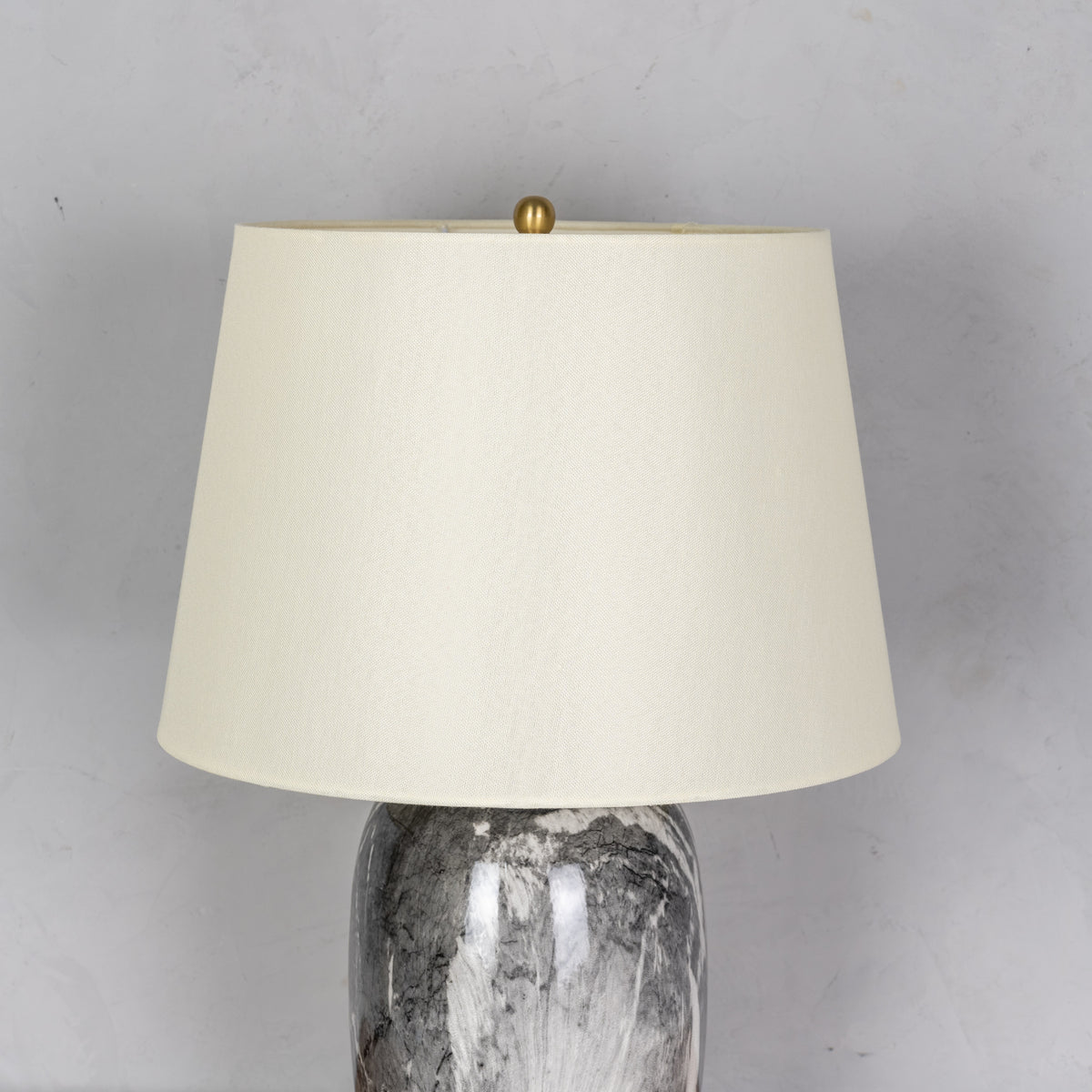 RSVP Please (Smokey Grey) Marble Table Lamp