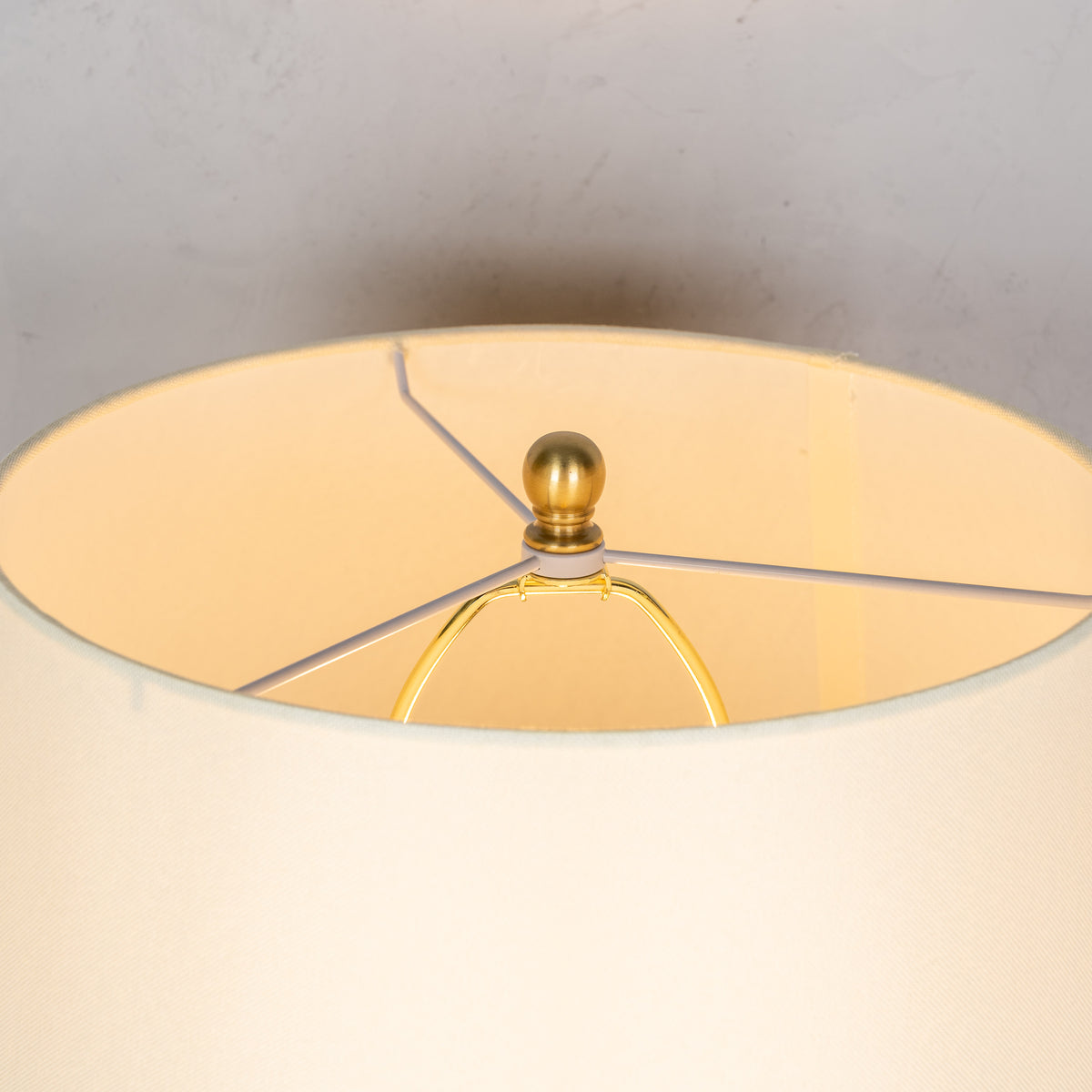 RSVP Please (Smokey Grey) Marble Table Lamp