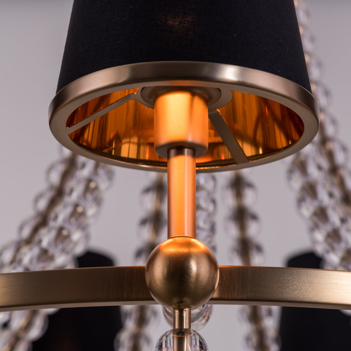King's Gambit (Large, Gold) Crystal Chandelier