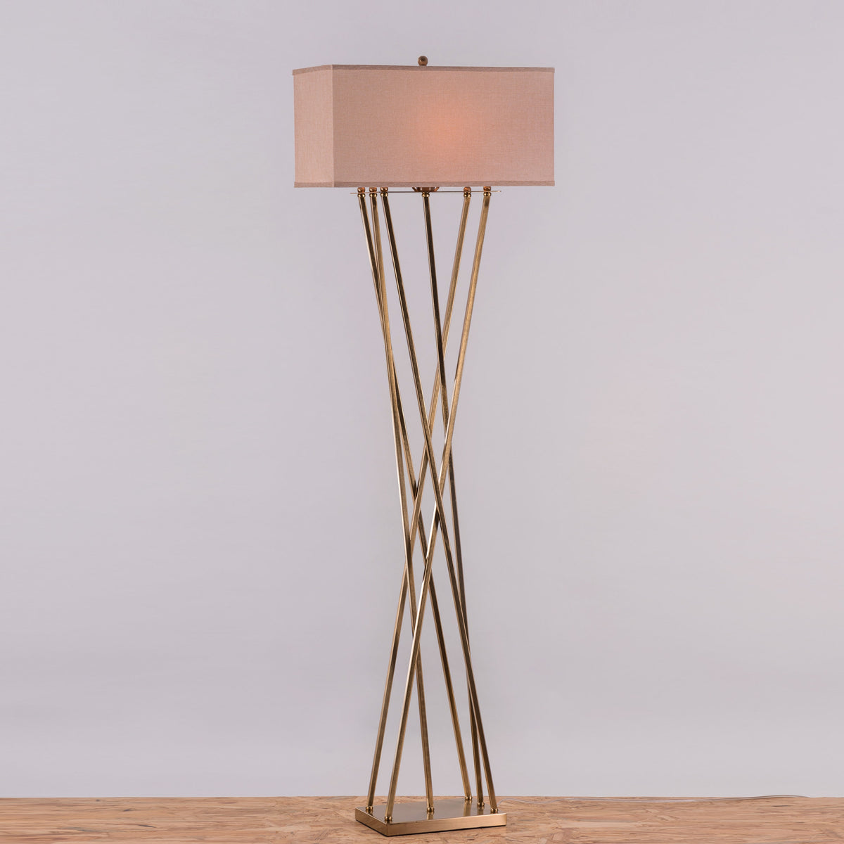 Cross Your Heart (Gold) Floor Lamp