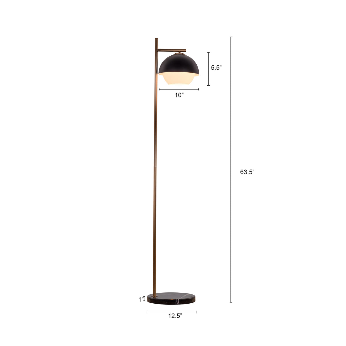 Slightly Addicted (Gold) Marble Floor Lamp