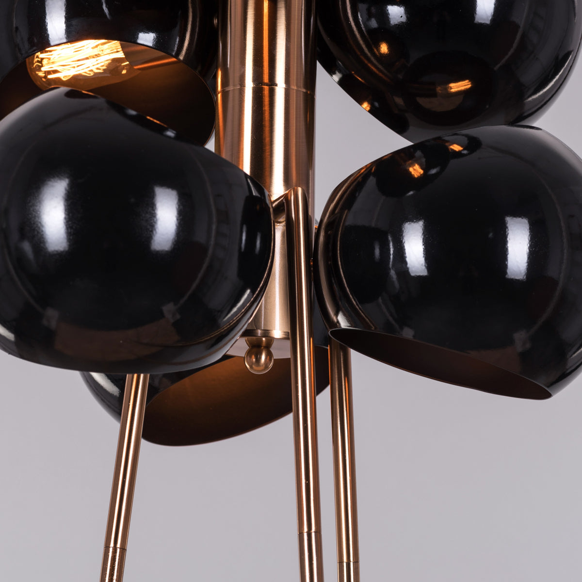 Greek To Me (Gold, Black) Floor Lamp