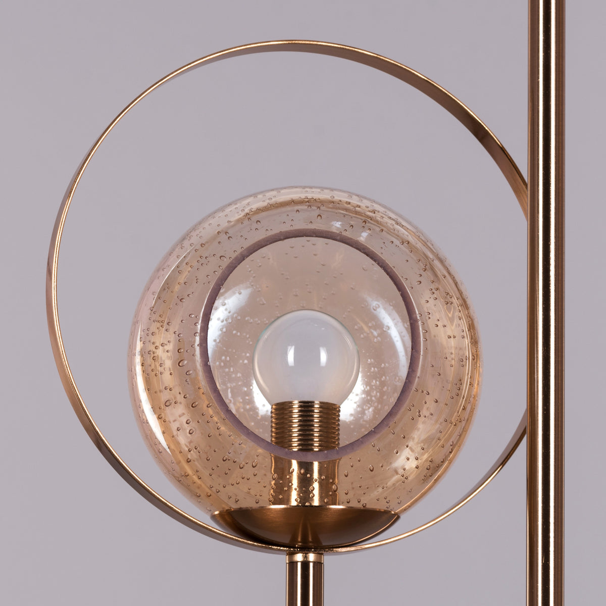 August Nights (Gold, Smokey Grey, Amber) Glass Floor Lamp