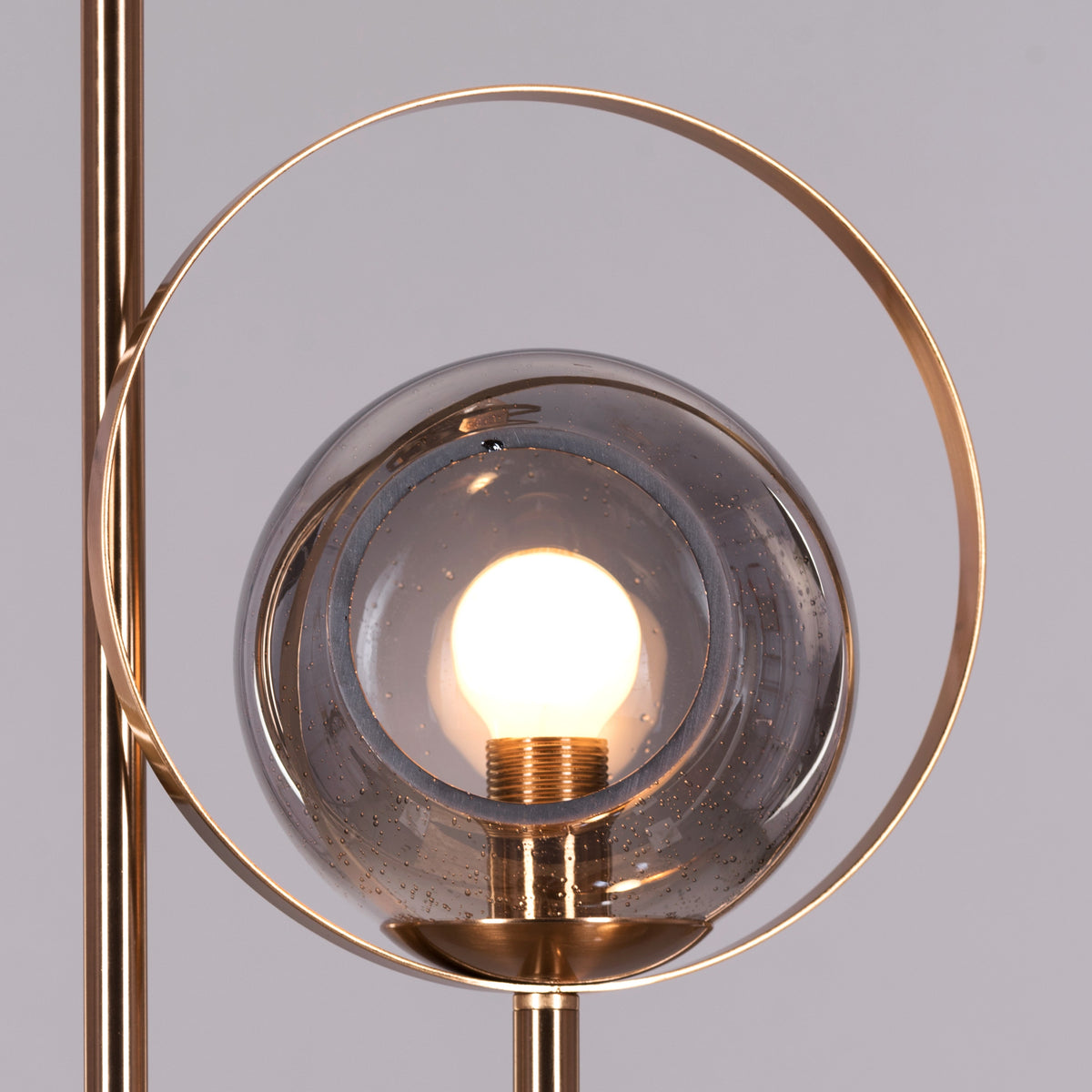 August Nights (Gold, Smokey Grey, Amber) Glass Floor Lamp
