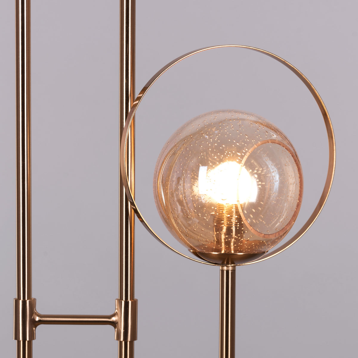 August Nights (Gold, Smokey Grey, Amber) Glass Floor Lamp