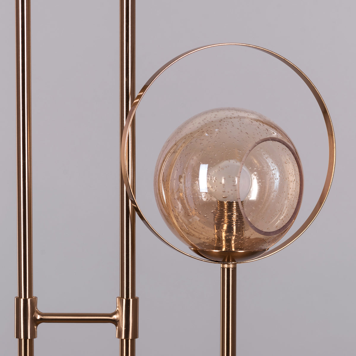 August Nights (Gold, Smokey Grey, Amber) Glass Floor Lamp