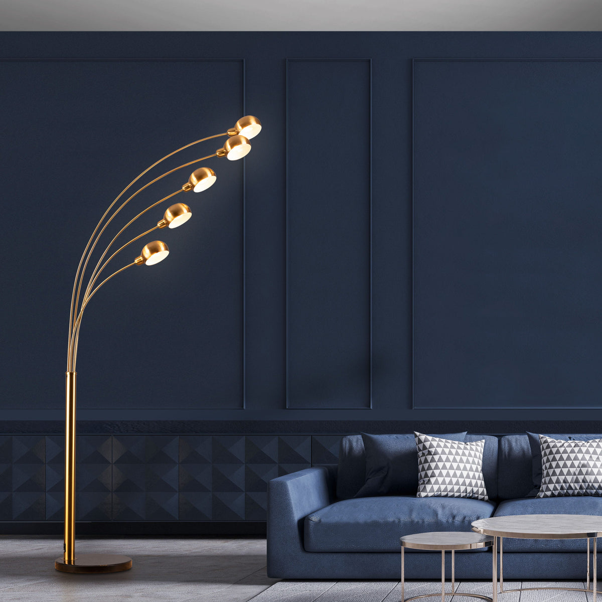 Take Me Anywhere (Gold) Marble Floor Lamp