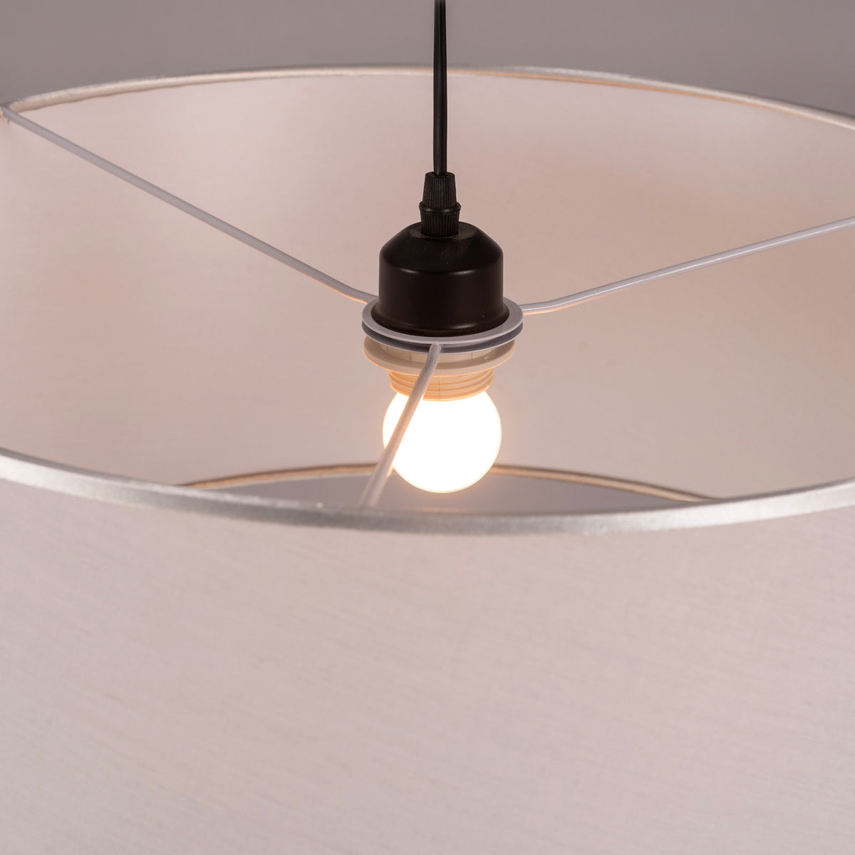 Style Goals (Black) Fabric Floor Lamp