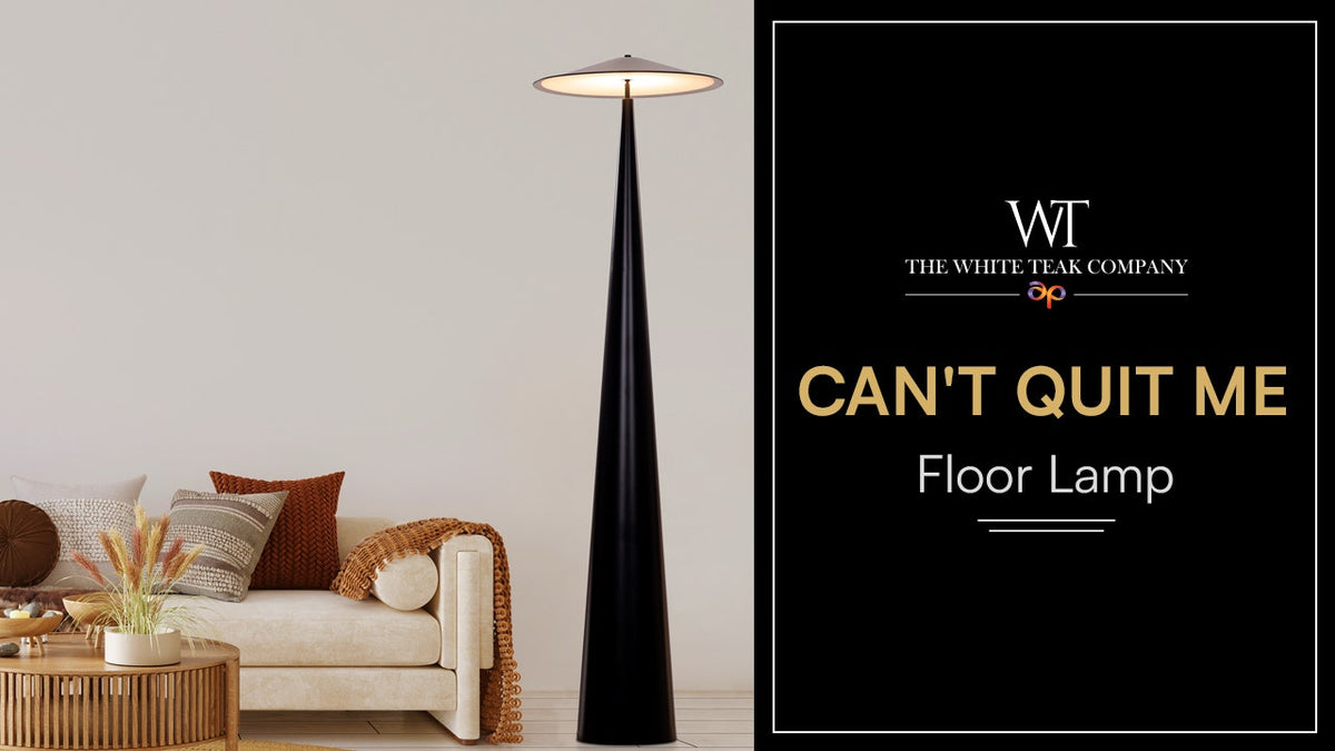 Can't Quit Me (Black) Built-In LED Floor Lamp