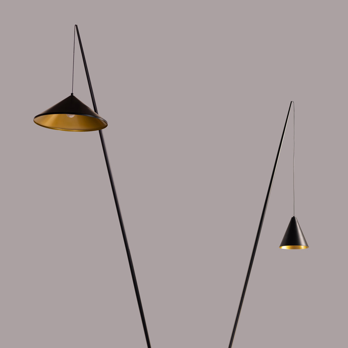 Around The Fire (Black) Floor Lamp
