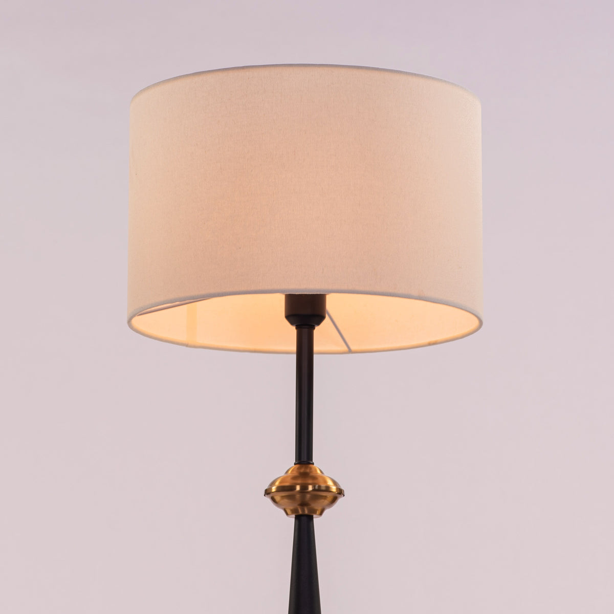 Crown Of The Dawn (Black, White) Floor Lamp