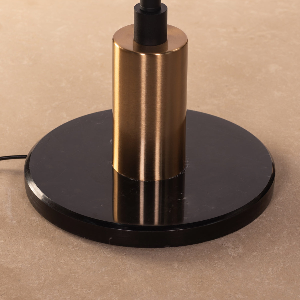 Aubrelle (Black & Gold) Marble Floor Lamp