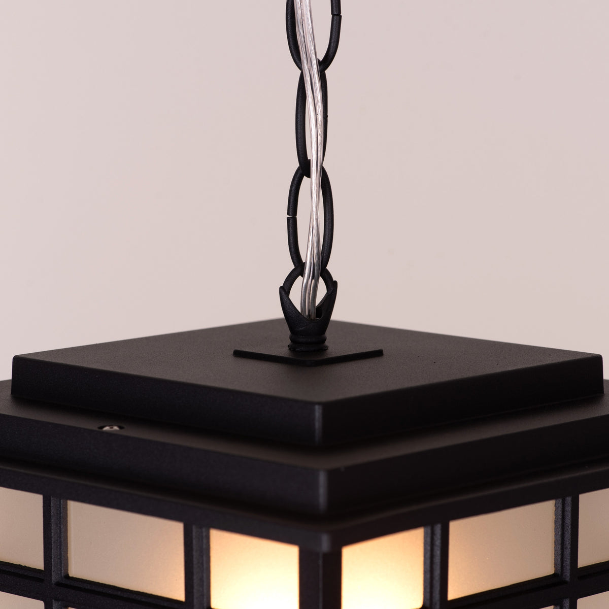 Looking Away (Black) Outdoor Pendant Light