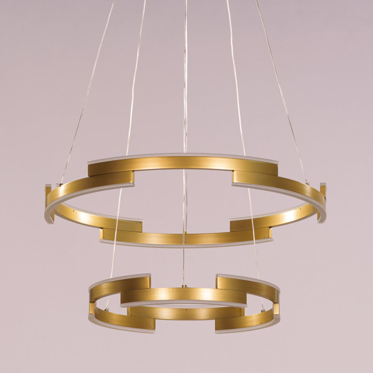 Bring A Friend (Medium, Gold, Dimmable LED with Remote Control) Chandelier