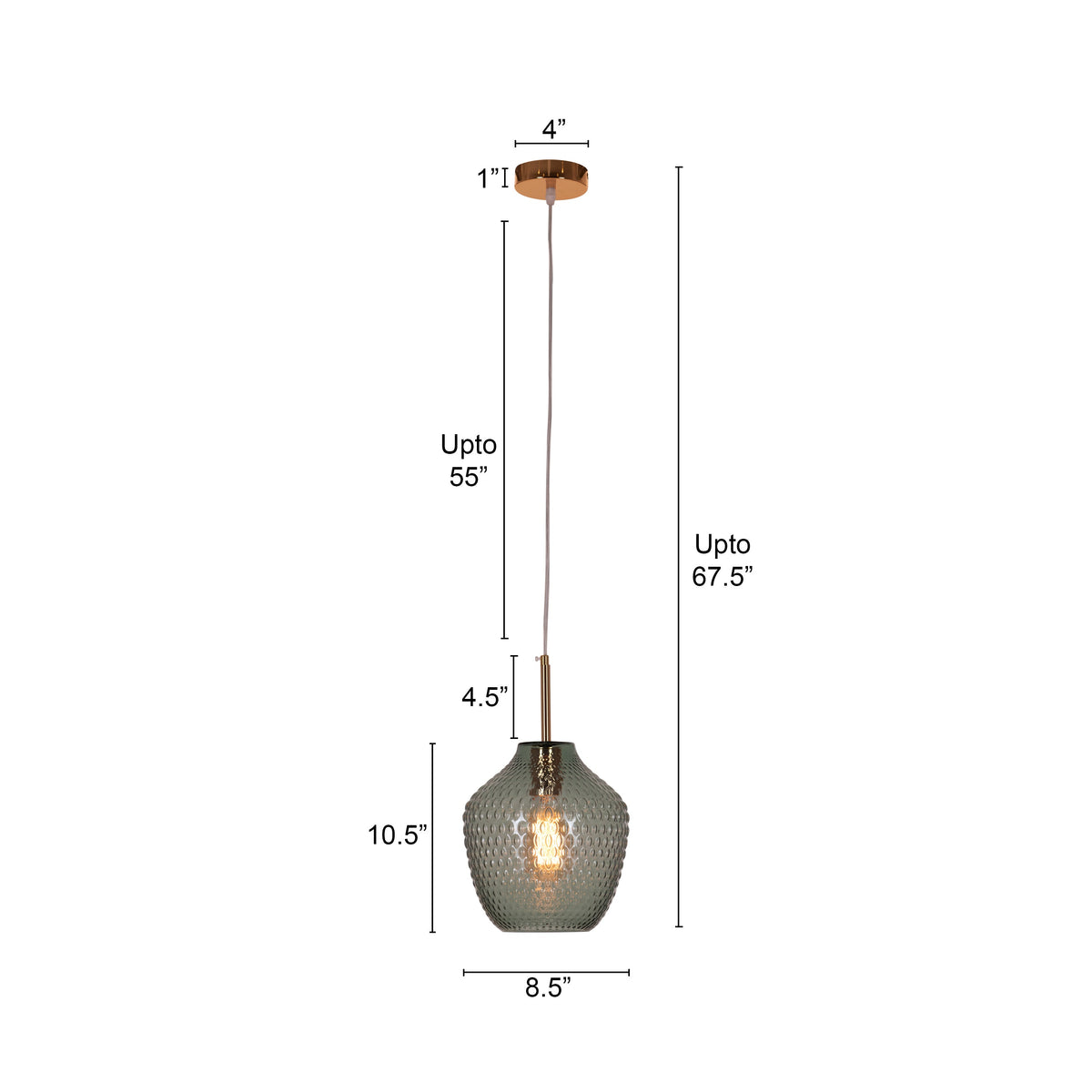 Sanctuary (Green) Glass Pendant Light
