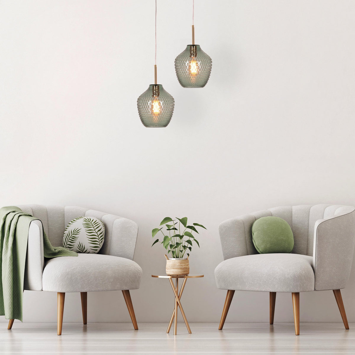Sanctuary (Green) Glass Pendant Light