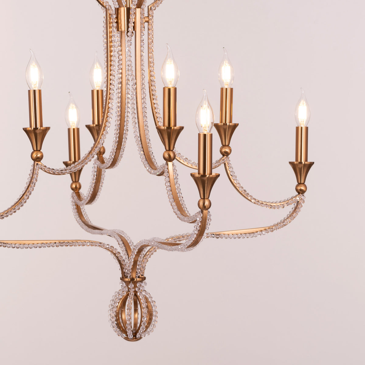 Follow Your Muse (Large, Gold) Crystal Chandelier
