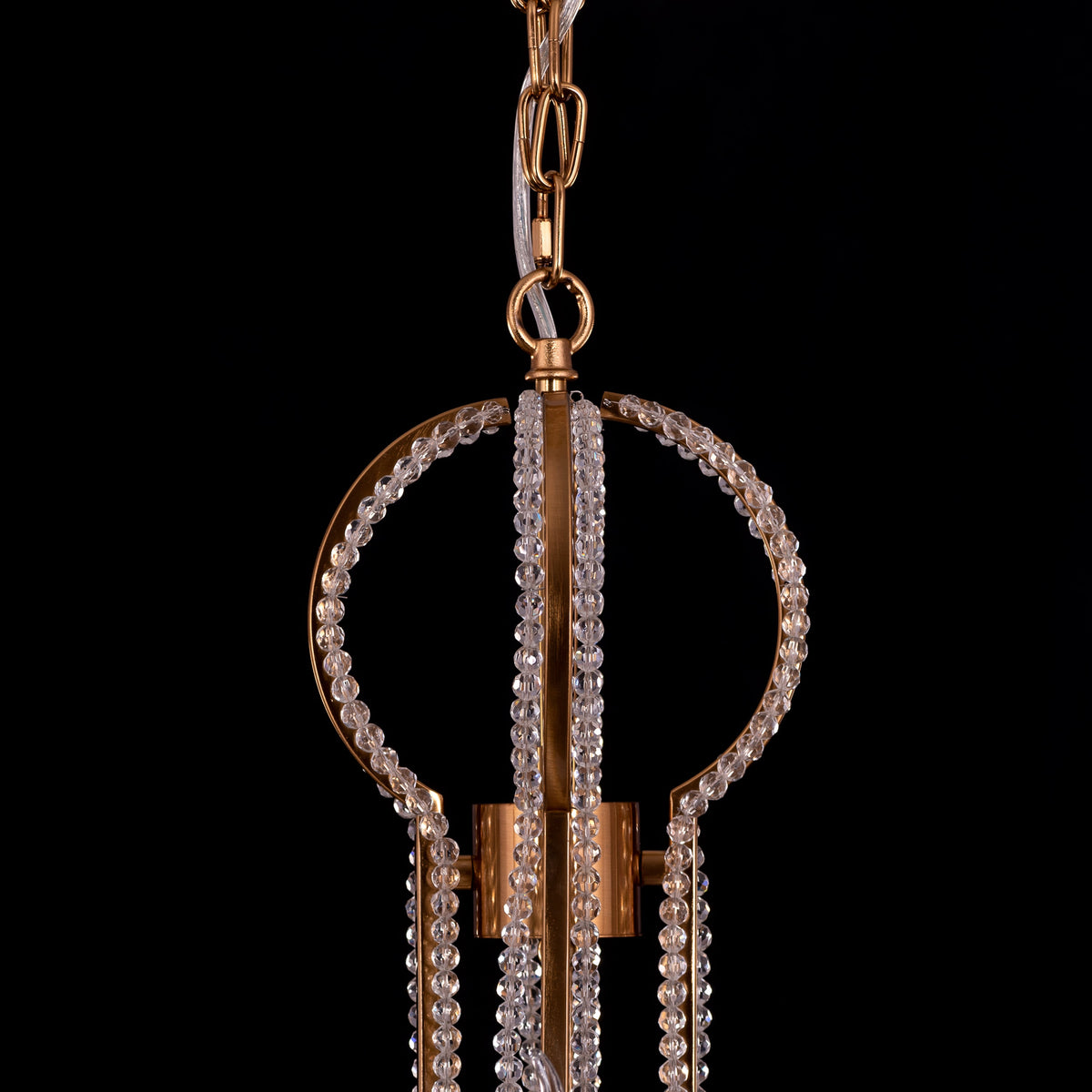 Follow Your Muse (Large, Gold) Crystal Chandelier