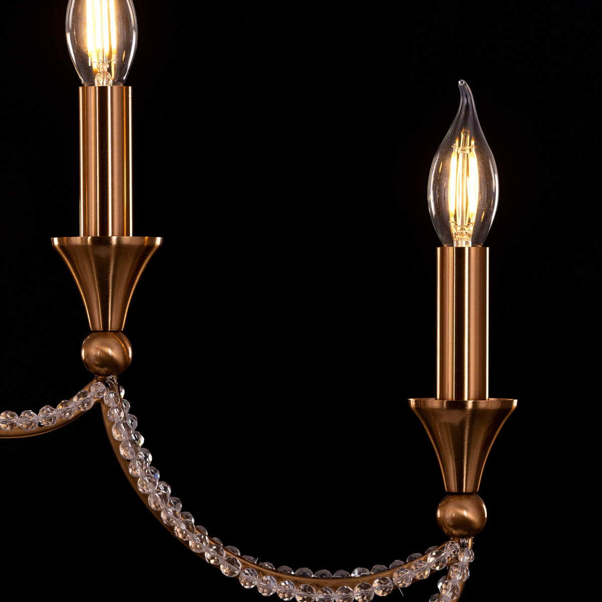 Follow Your Muse (Large, Gold) Crystal Chandelier
