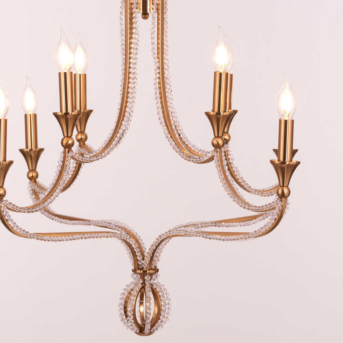 Follow Your Muse (Large, Gold) Crystal Chandelier