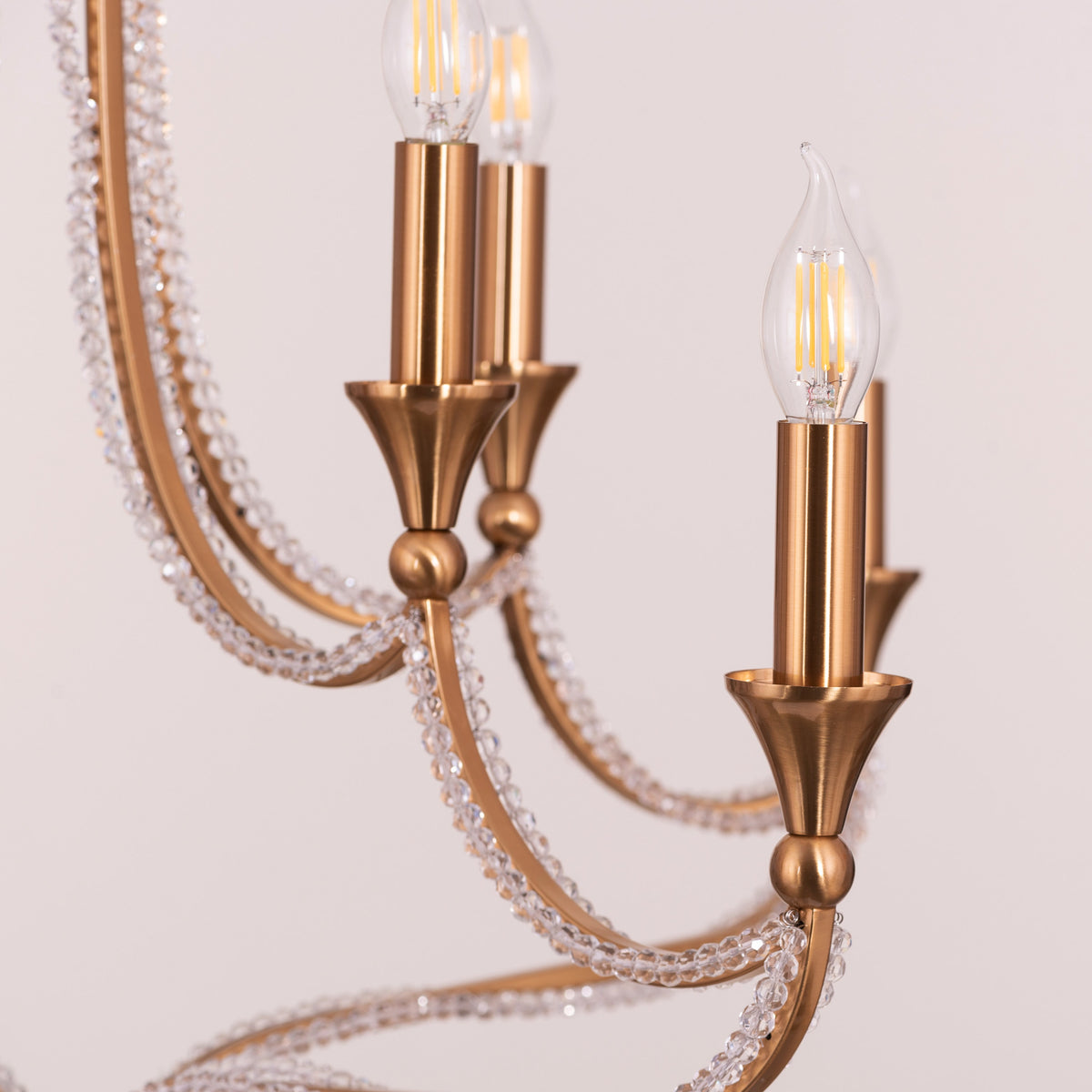 Follow Your Muse (Large, Gold) Crystal Chandelier