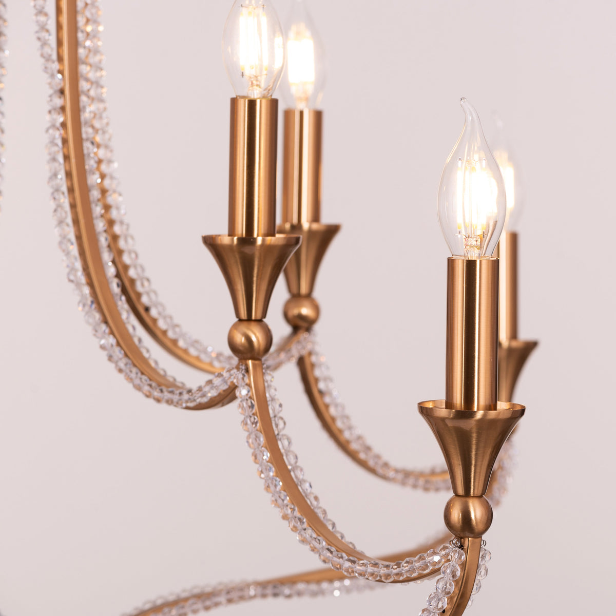 Follow Your Muse (Large, Gold) Crystal Chandelier