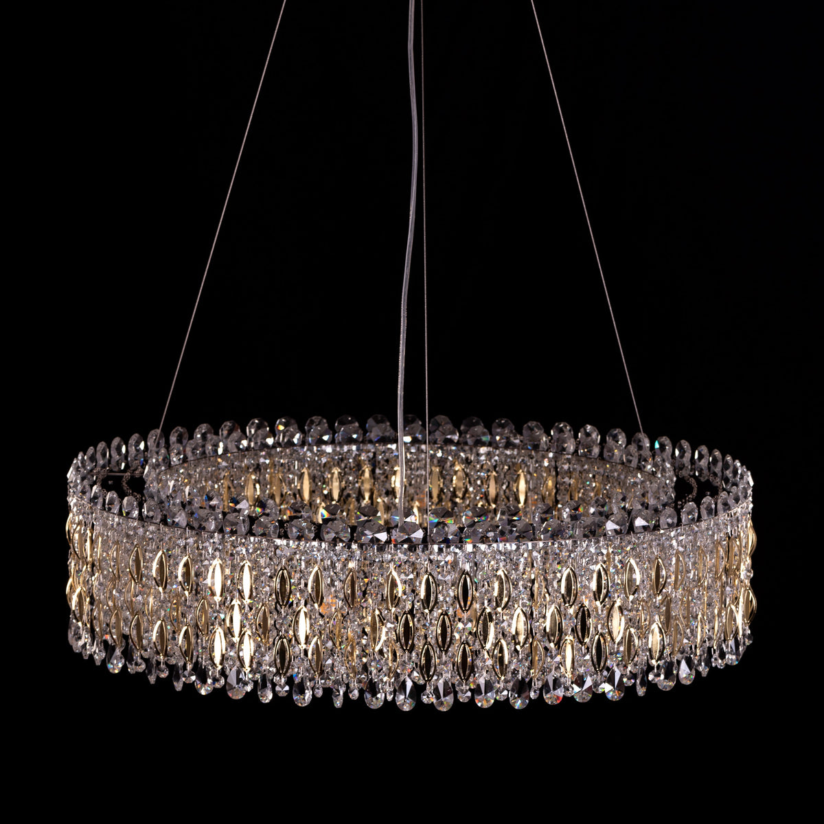 Shooting Star (Gold) Crystal Chandelier