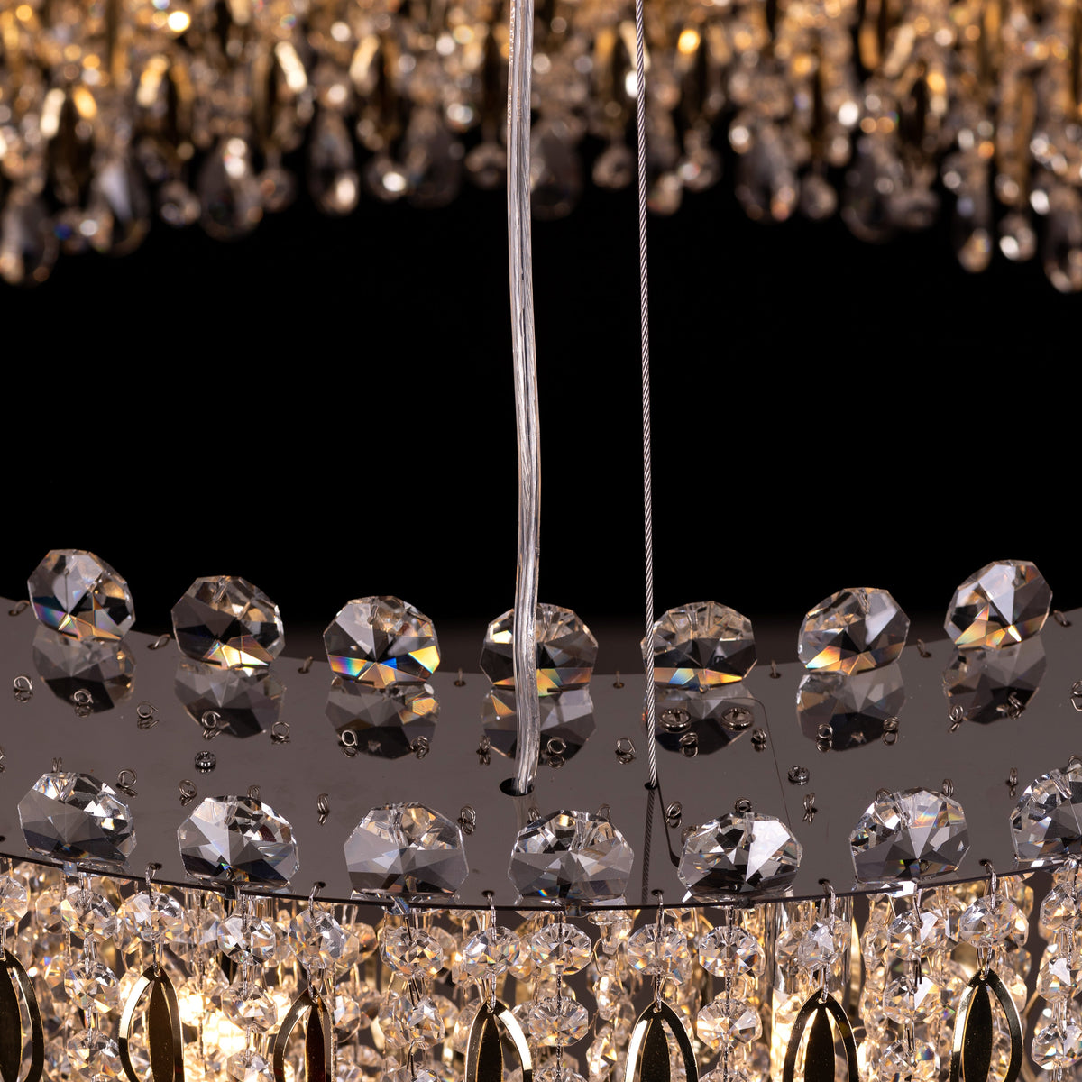 Shooting Star (Gold) Crystal Chandelier
