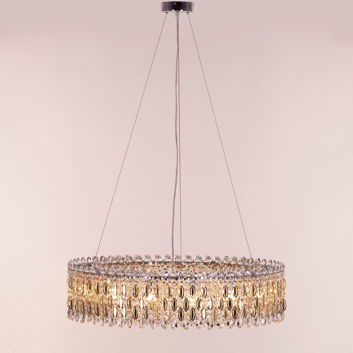 Shooting Star (Gold) Crystal Chandelier