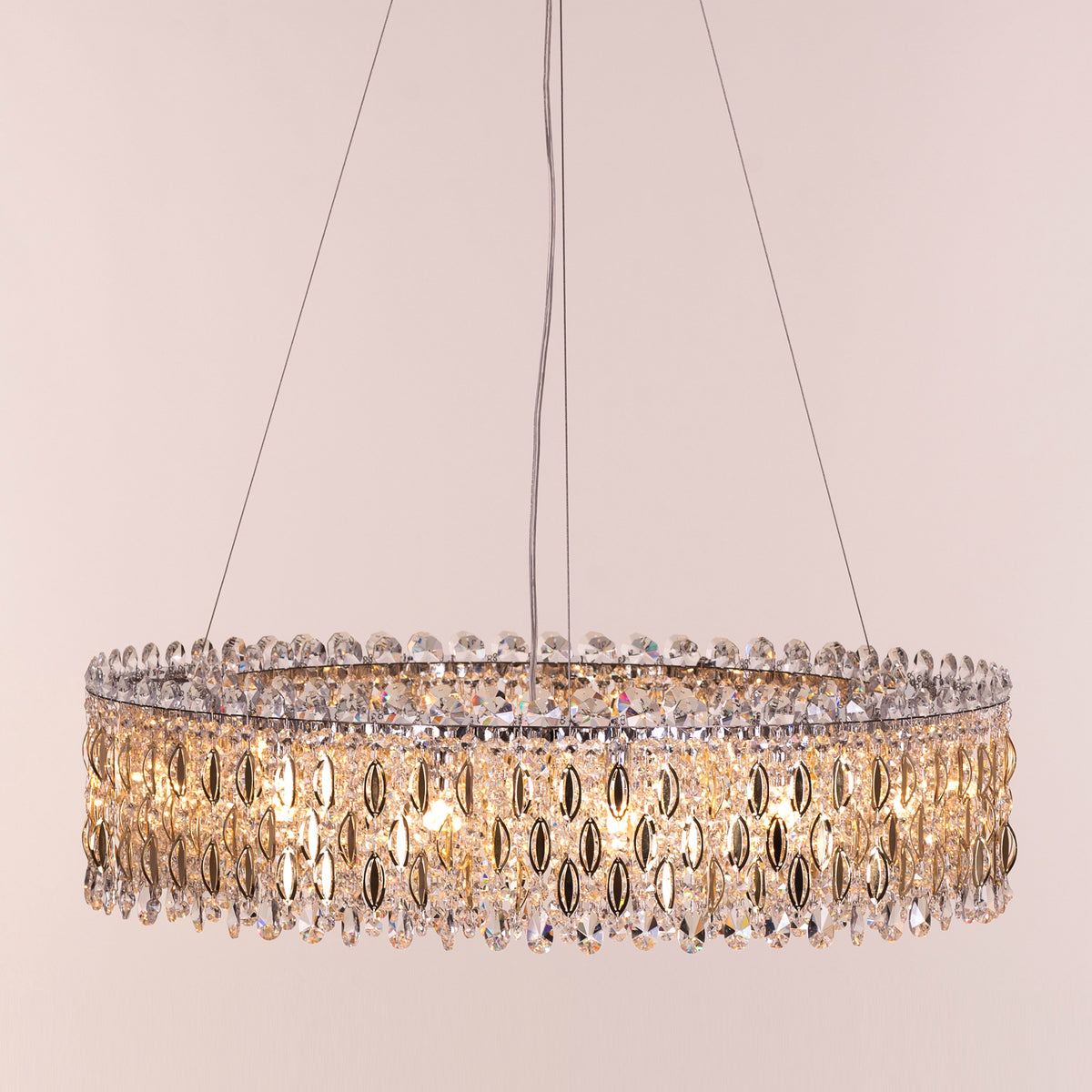 Shooting Star (Gold) Crystal Chandelier