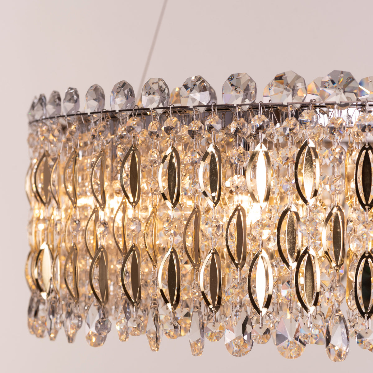 Shooting Star (Gold) Crystal Chandelier