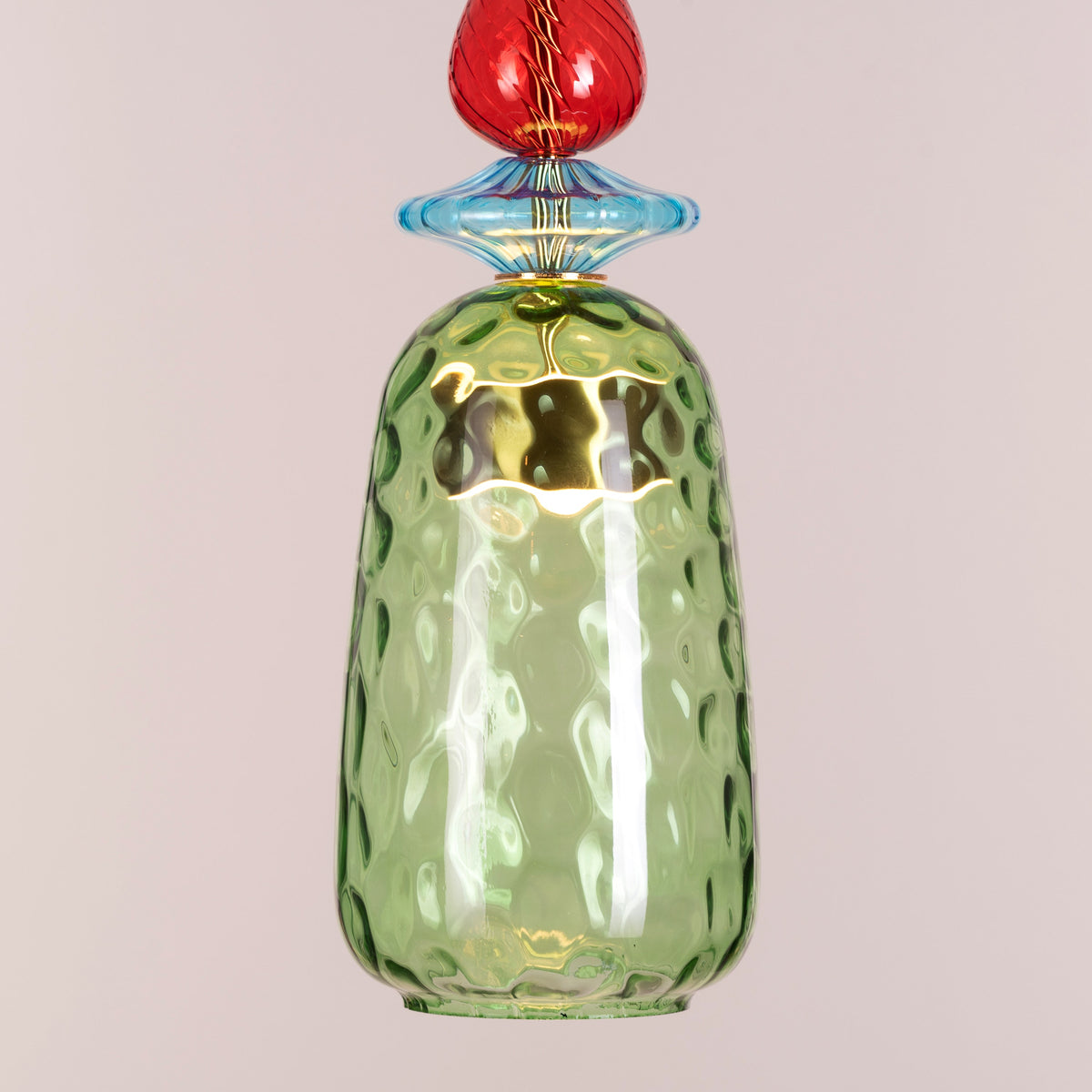 Forbidden Fruit (Green, Built-In LED) Glass Pendant Light