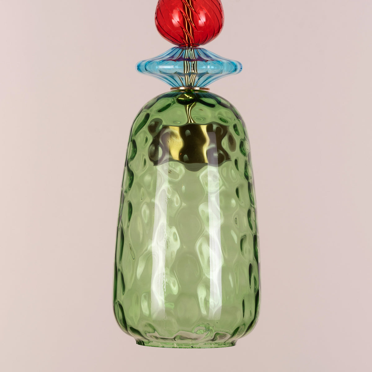 Forbidden Fruit (Green, Built-In LED) Glass Pendant Light