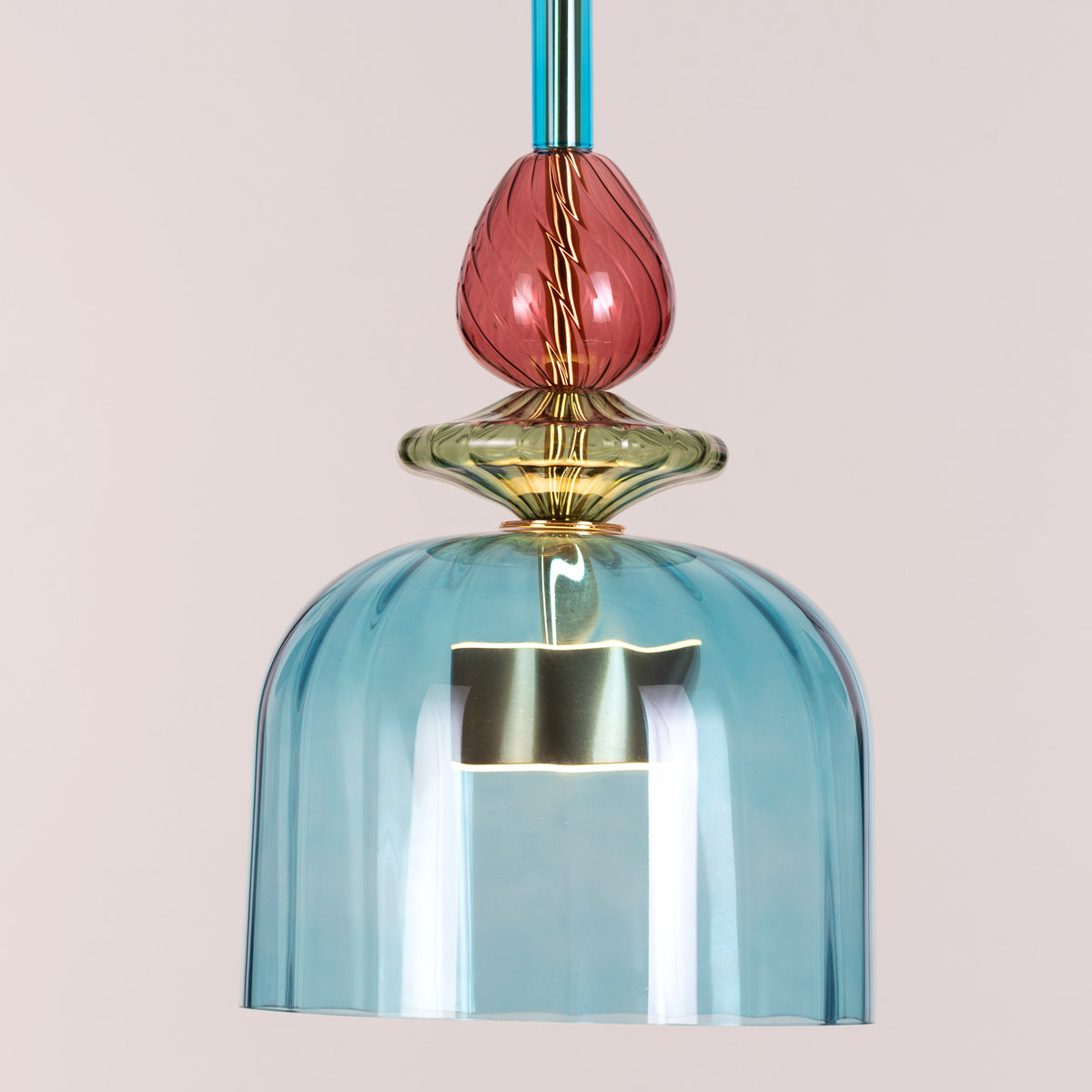 Paradise Blues (Built-In LED) Glass Pendant Light