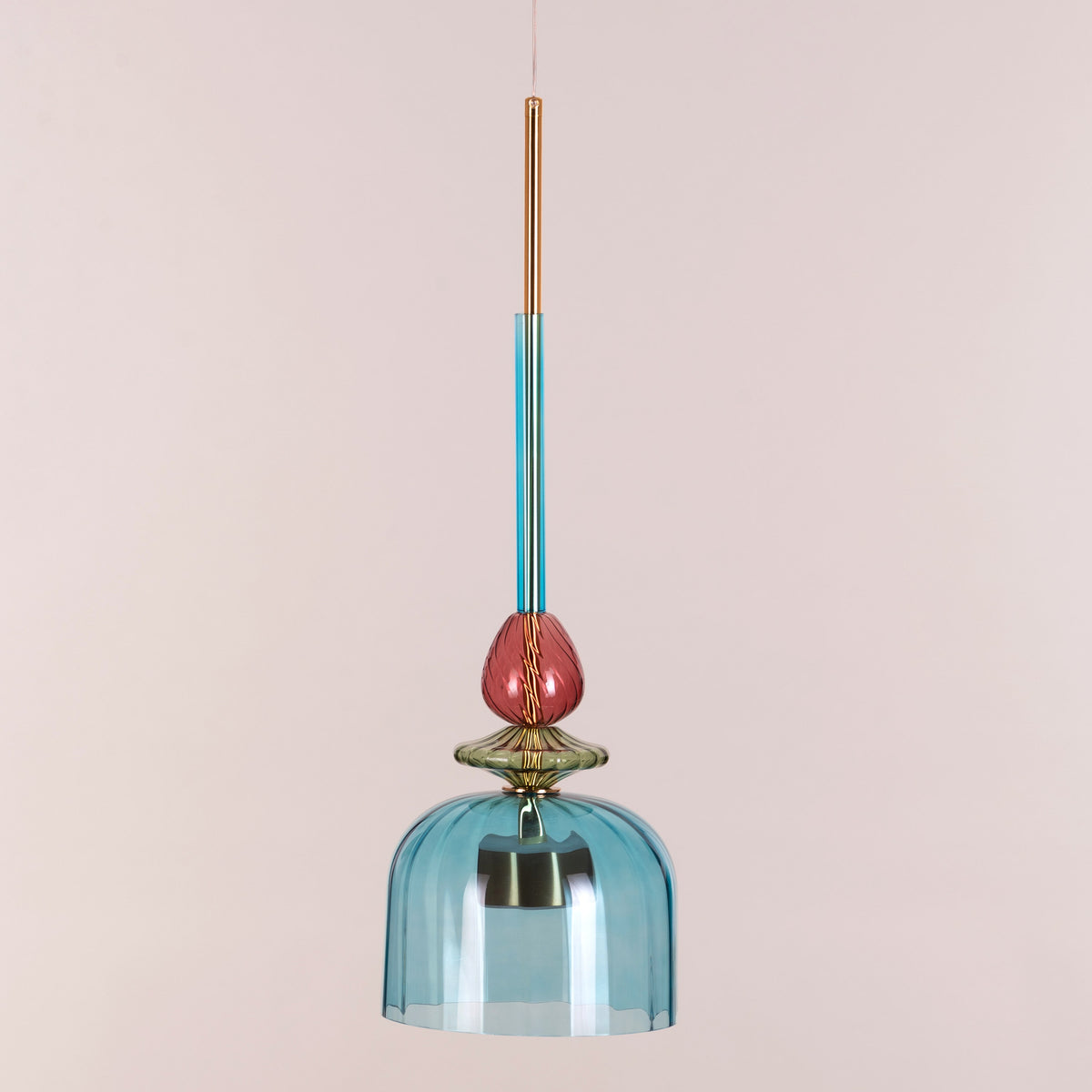 Paradise Blues (Built-In LED) Glass Pendant Light