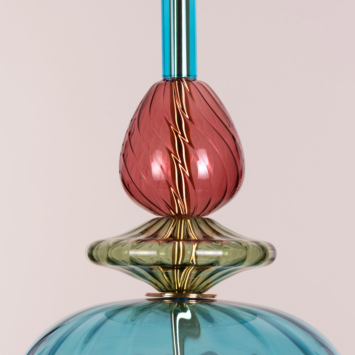 Paradise Blues (Built-In LED) Glass Pendant Light